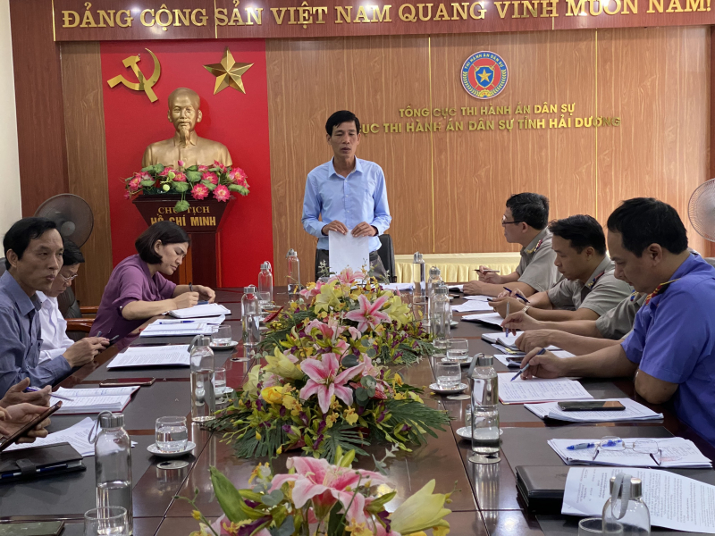 Ban Pháp chế HĐND tỉnh Hải Dương giám sát công tác thi hành án dân sự, thi hành án hành chính năm 2022 - ẢNH